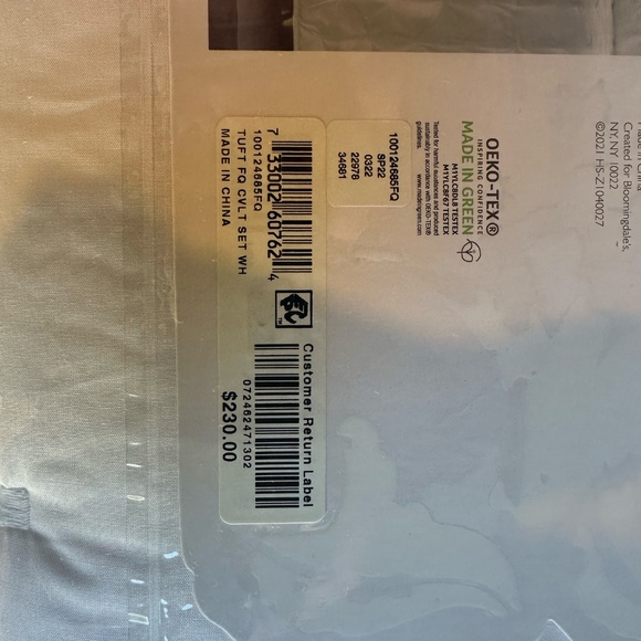 Sky Full/Queen Tufted Quilted Coverlet and Sham Set - Exclusive NWT - Picture 5 of 5